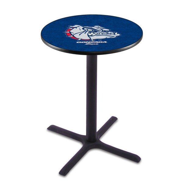 42" Blk Wrinkle Gonzaga Pub Table